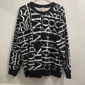 Michael Kors all over print pullover sweater